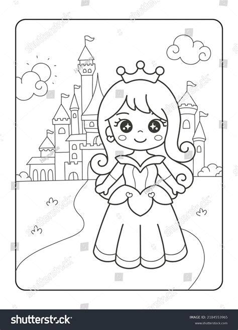 Princess And Castle Coloring Pages