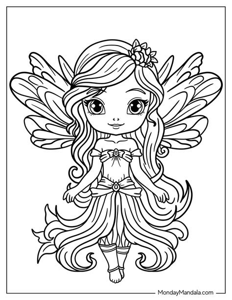 Princess And Fairy Coloring Pages
