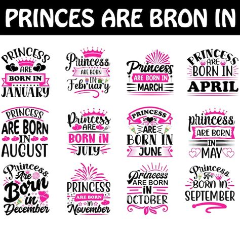 Download Princess Are Born in Bundle Printable