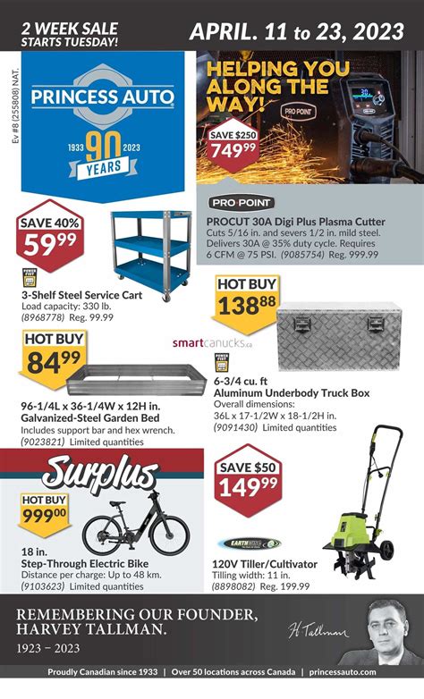 Discover Amazing Deals on Tools and Equipment with Princess Auto Flyer - Exclusive Weekly Savings!