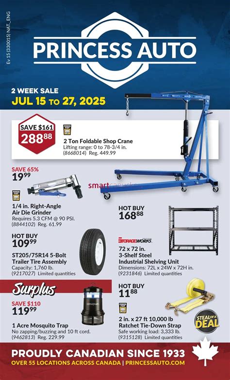 Discover Amazing Deals on Tools and Equipments in Princess Auto Flyer Windsor