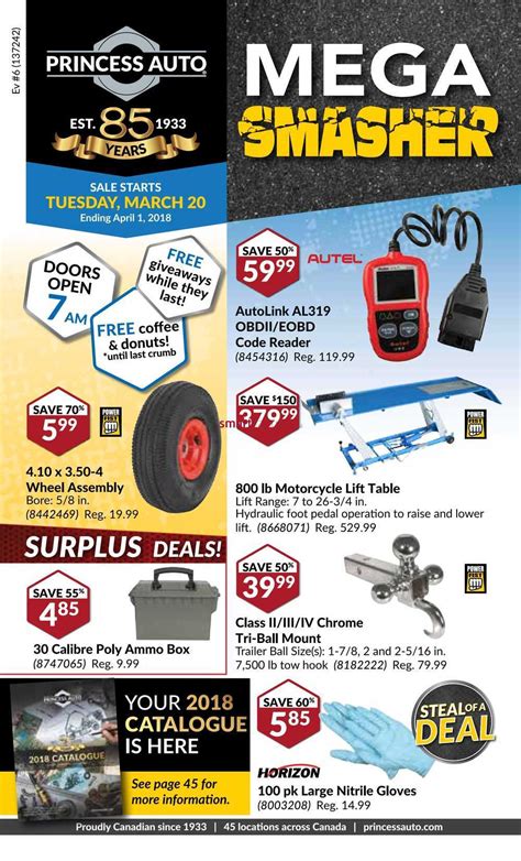 Discover the Latest Collections of Tools and Equipment at Princess Auto: Check Out Our New Flyer!