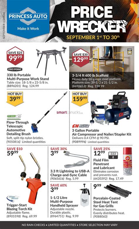 Score Huge Savings with Princess Auto Price Wrecker Flyer: Shop Now!