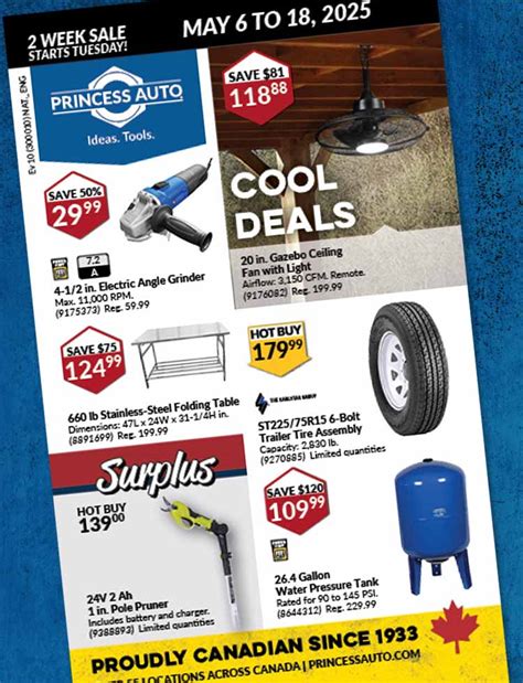 Shop Like Royalty: Get Huge Savings with Princess Auto Sale!