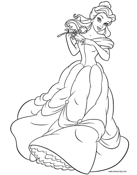 Princess Belle Coloring Pages