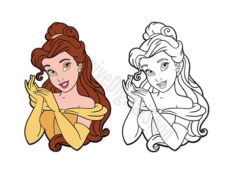 Enchant Your Designs with Princess Belle SVG: Captivate Your Audience with Fairytale Magic