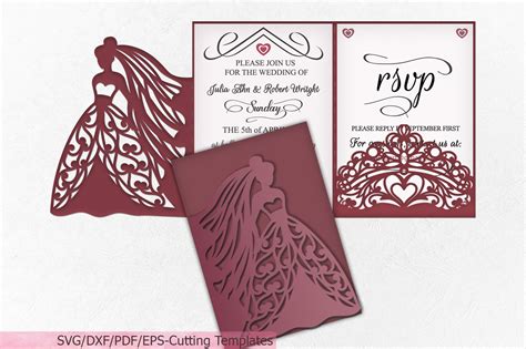 Download Princess Bride Crown Wedding Trifold Files for Cricut