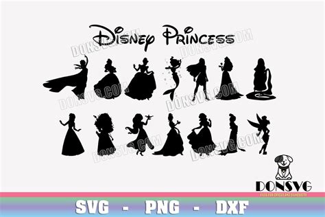 Download Princess Bundle Silhouette DXF Files