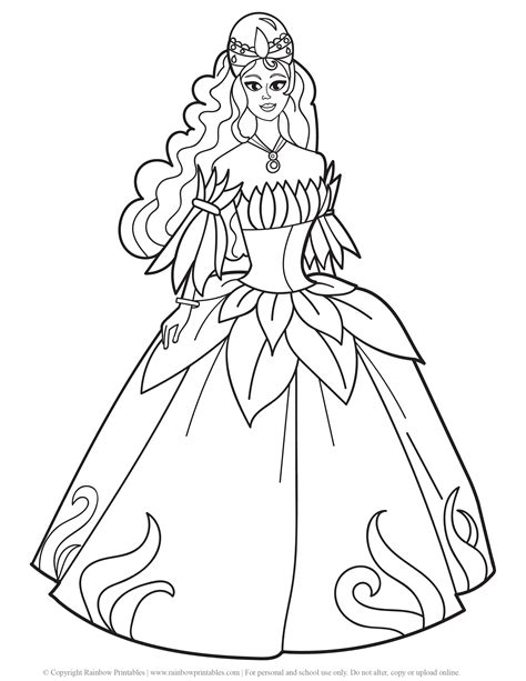 Princess Coloring Pages Printable Free