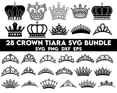 Download Princess Crown Bundle Silhouette