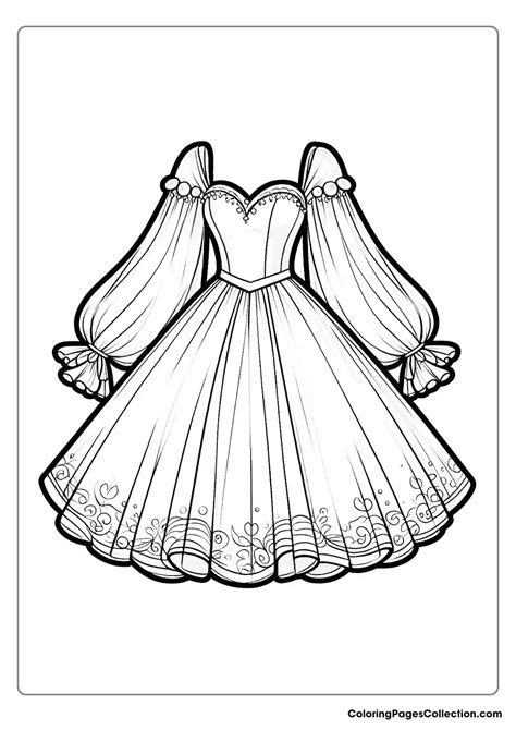 Princess Dress Coloring Pages