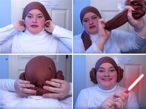 Princess Leia Hijab Tutorial YouTube