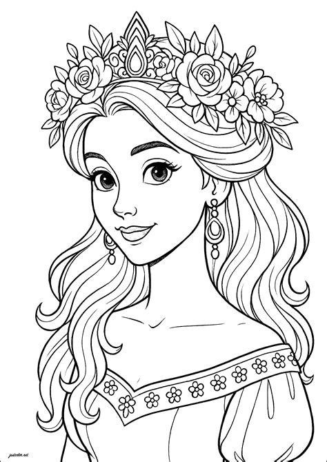 Princess Pages To Color
