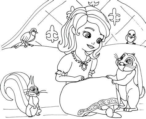 Princess Sofia Coloring Pages
