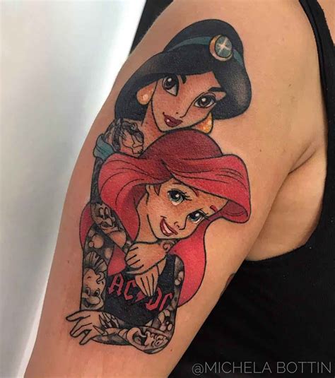 Whether you want a sleeve of Disney princess tattoos or a