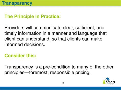 Principle Three: Transparency