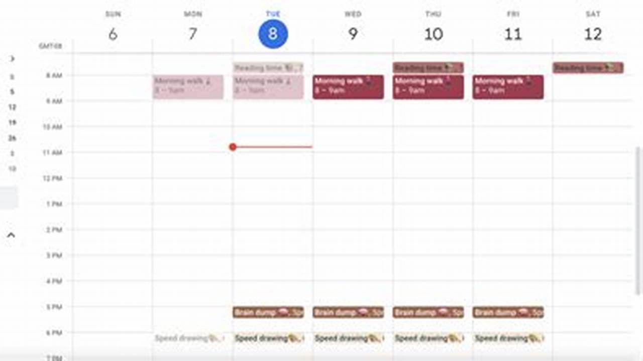 Print Google Calender