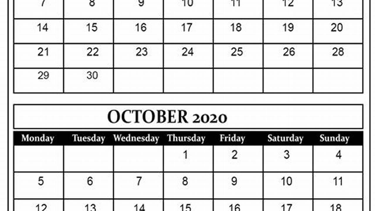 Print September And October Calendar