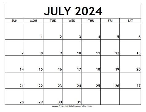 Brazil July 2024 Calendar with Holidays