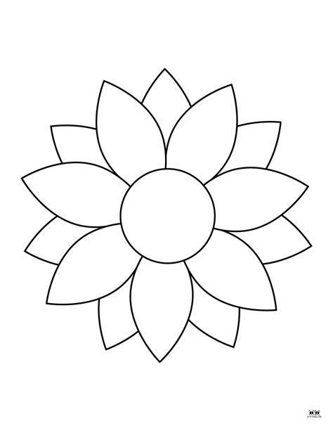Print Flower Coloring Pages