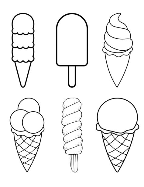 Print Ice Cream Coloring Pages