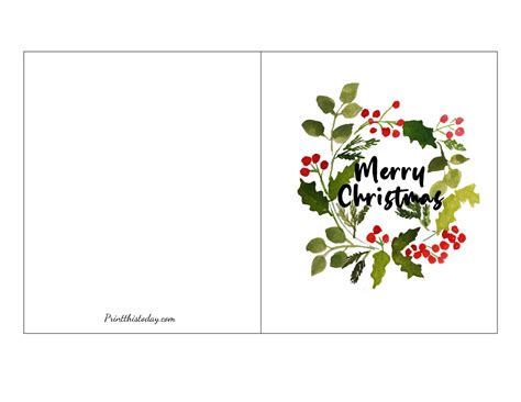 Print Out Christmas Cards