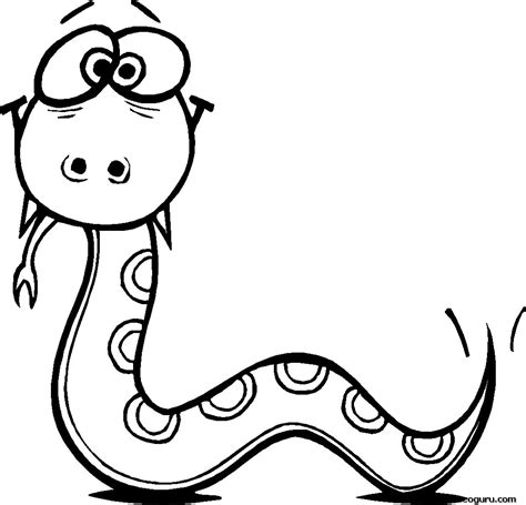 Print Out Coloring Pages Crosseyed Snake