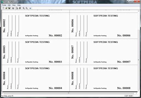 Print Your Own Tickets Template Free