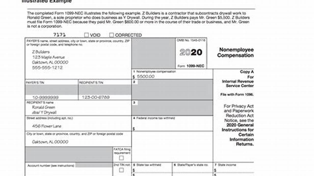 Printable 1099-Nec Form 2024