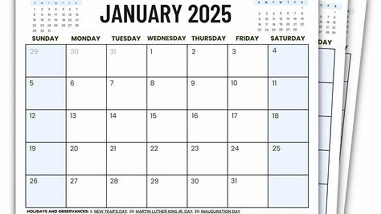 Printable 2025 Calendars Without Installing Pdf