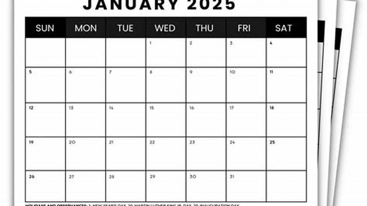 Printable 2025 Calendars Without Installing Windows