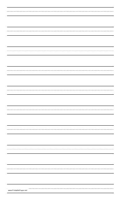 Printable 3 Lined Paper