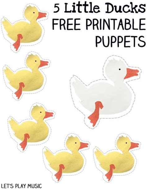 Printable 5 Little Ducks