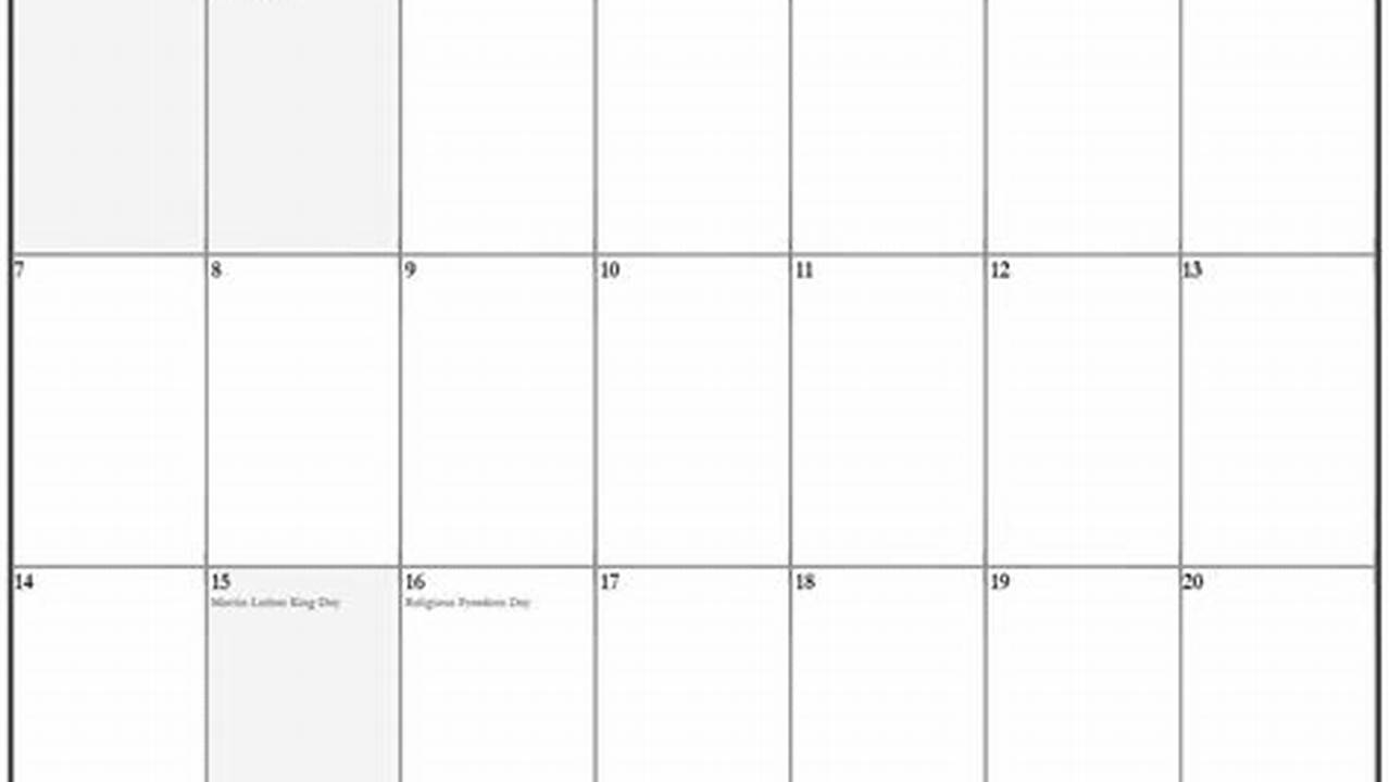 Printable 8x11 Calendar Pages 2024