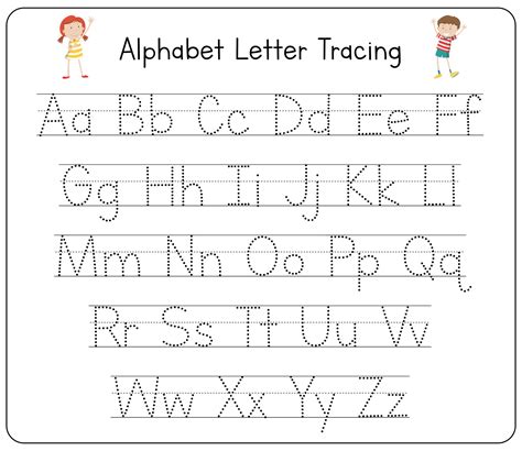 Printable Alphabet Tracing Sheet