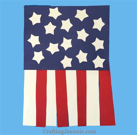 Printable American Flag Craft