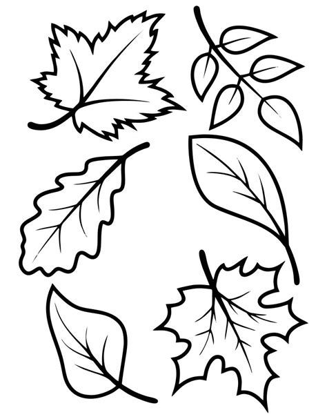 Printable Autumn Leaf Templates