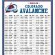 Printable Avalanche Schedule