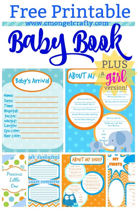Printable Baby Book Template Pages