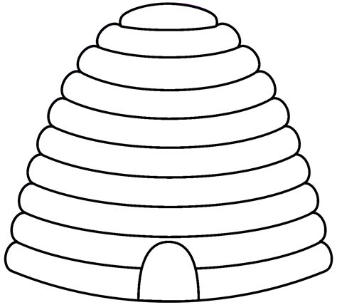 Printable Bee Hive Template