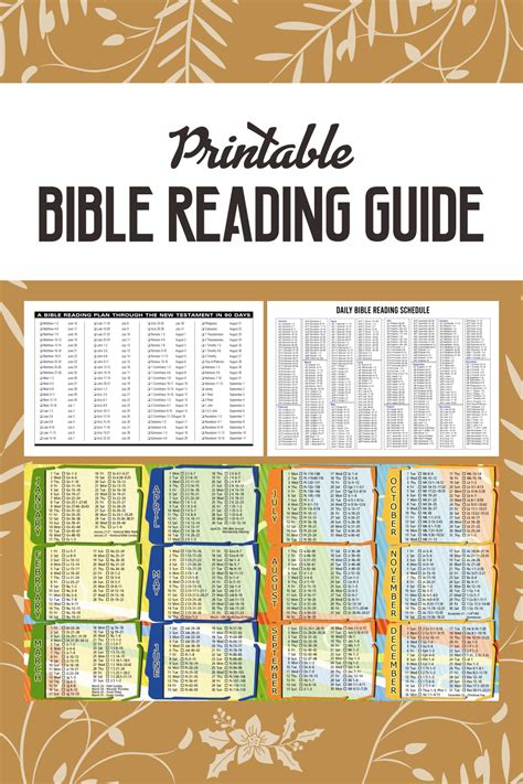Printable Bible Reading Chart