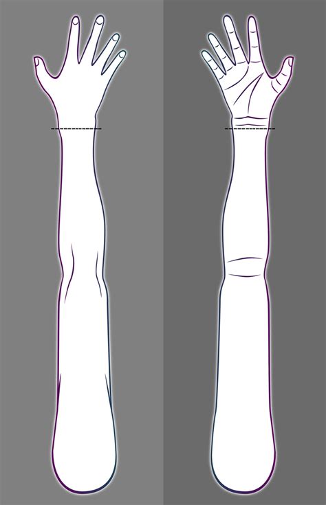 Printable Blank Arm Template For Tattoo