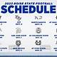 Printable Boise State Football Schedule