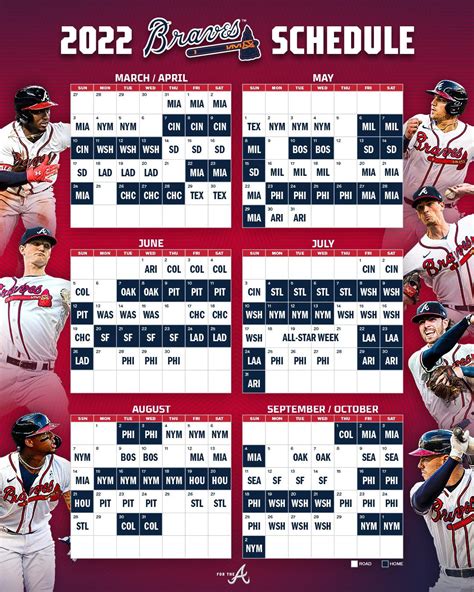 Printable Braves Schedule