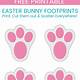 Printable Bunny Footprints