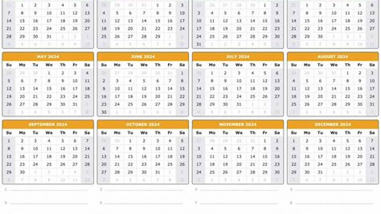 Printable Calendar 2024 With Week Numbers Pdf Free Download