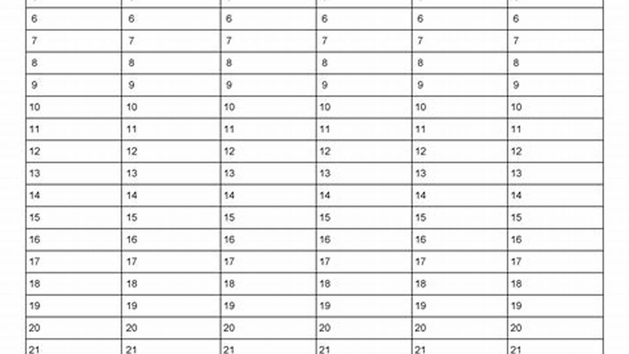 Printable Calendar List View