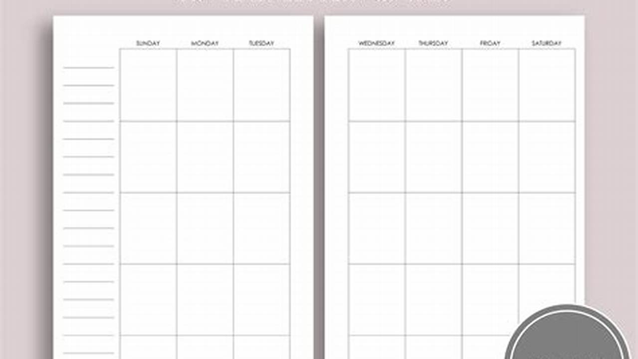 Printable Calendar Planner Pages