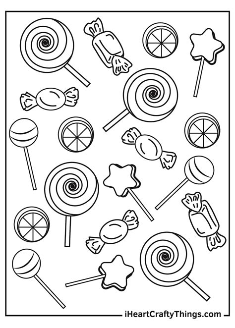 Printable Candy Coloring Pages