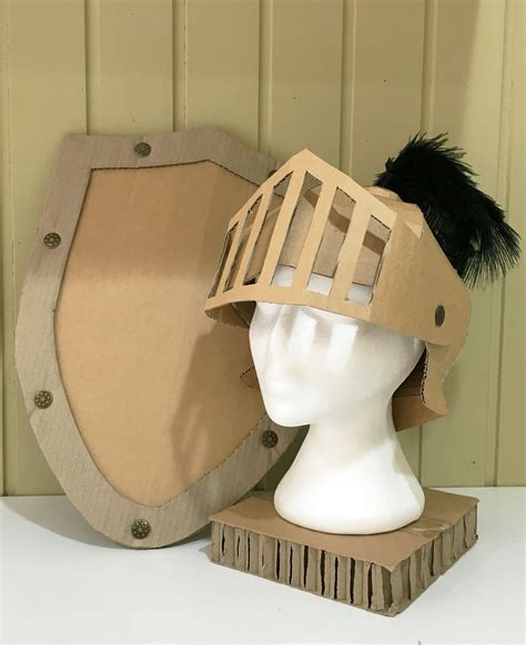 Printable Cardboard Knight Helmet Template